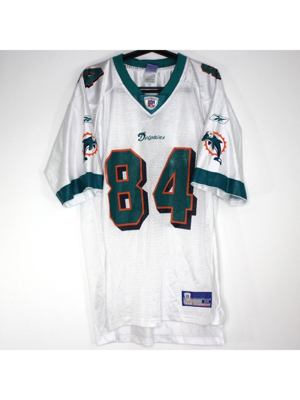 Reebok Mens Medium NFL Chris Chambers Dolphins On Field Football Jersey N1445
